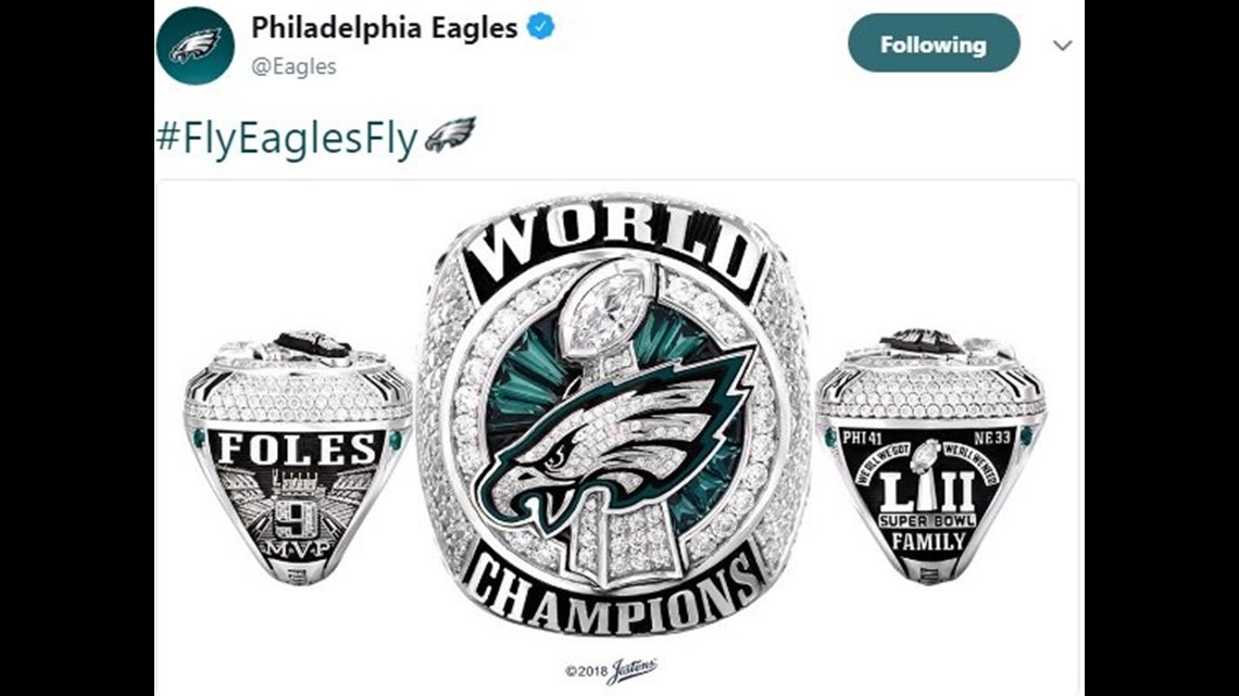 2018 philadelphia eagles super bowl ring