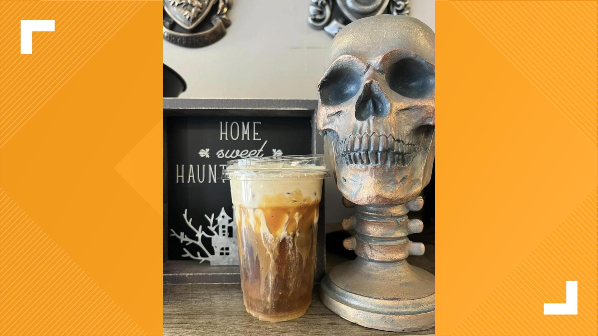 Ghouls and Grinds Coffee in Hanover themes everything after the enchanting and the macabre, like bean names Booberry Cobbler and Ghoulishly Guatemalan.