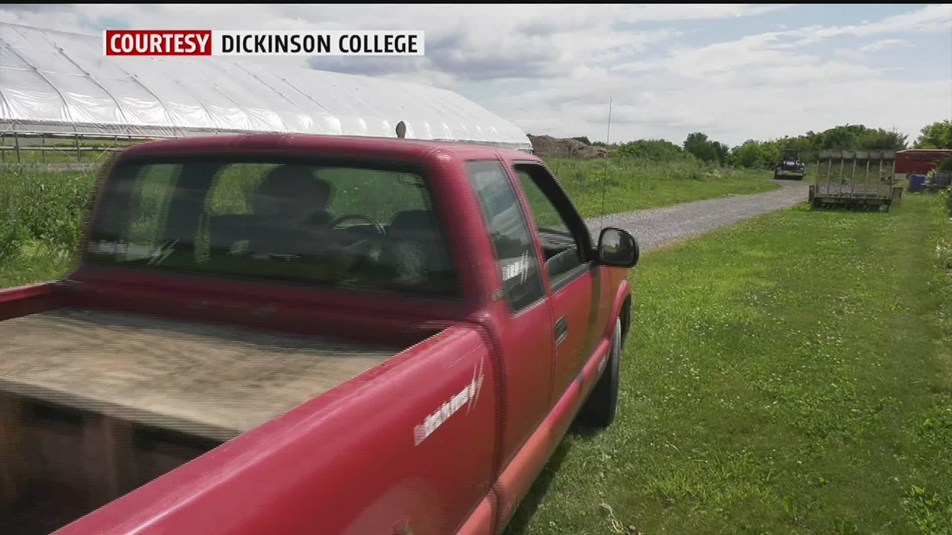 Dickinson College is working to reduce its carbon footprint by using electric-powered vehicles on its farm