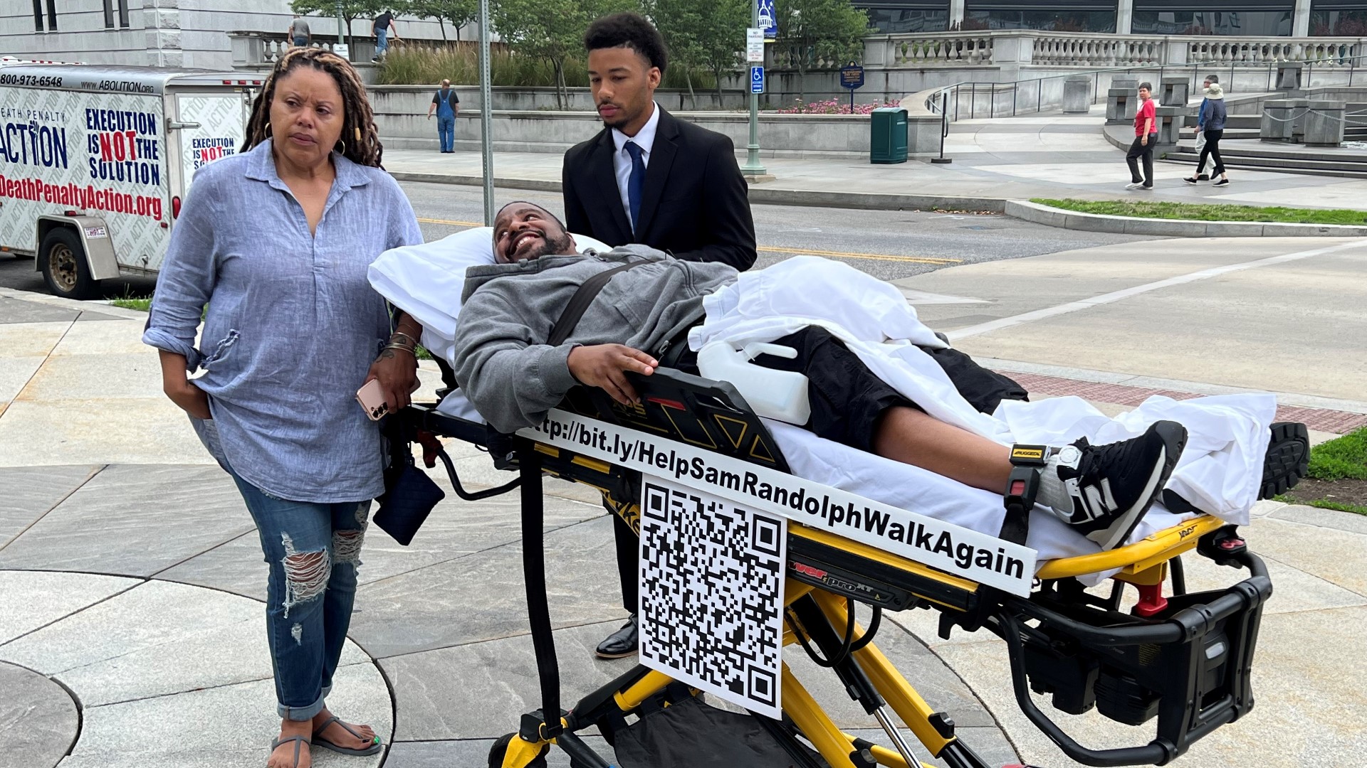 A Harrisburg man was released from prison last year after serving more than two decades of a death sentence. He says an attack by prison guards left him paralyzed.