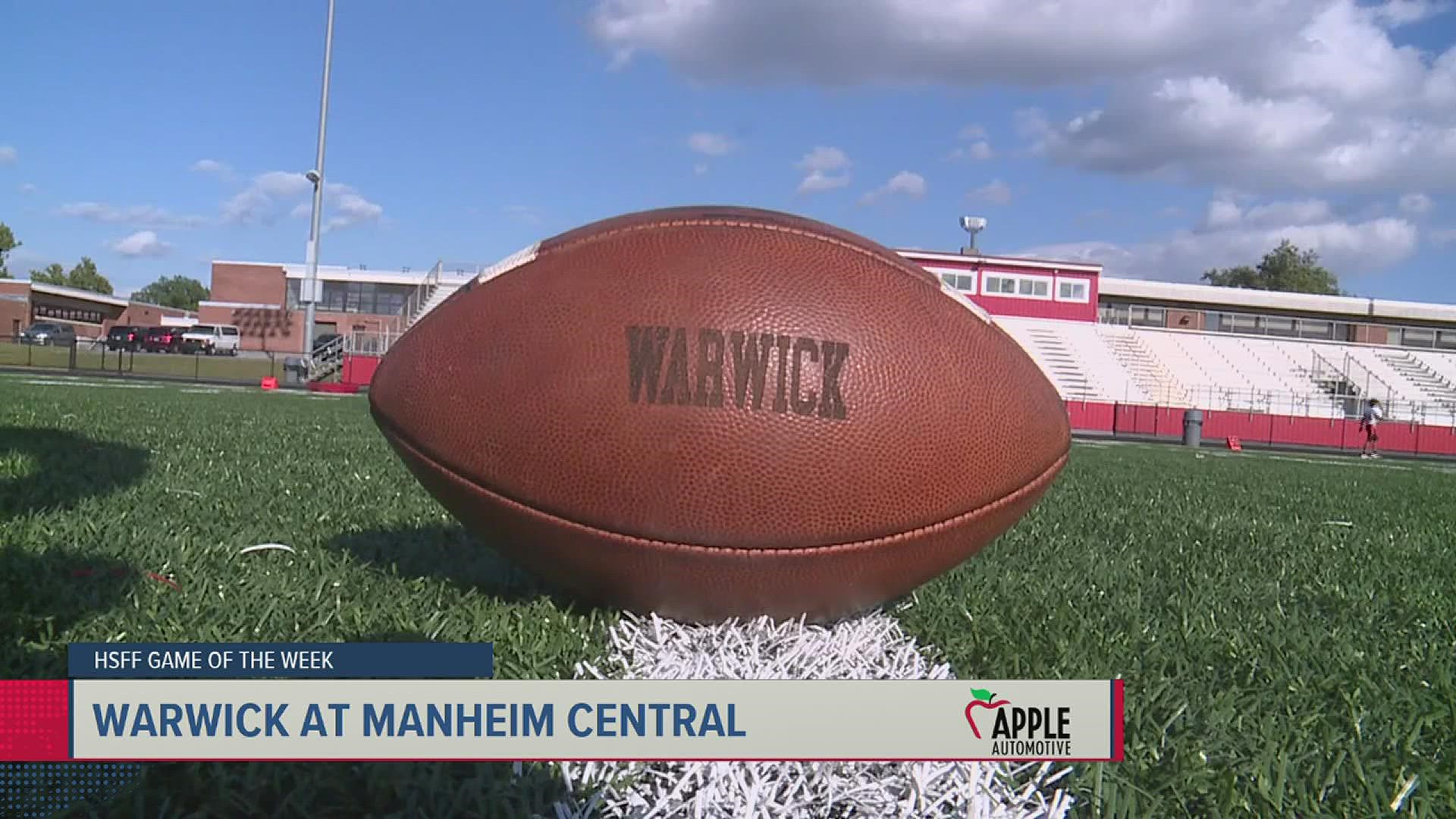 This week's Game of the Week features Warwick traveling to take on Manheim Central.