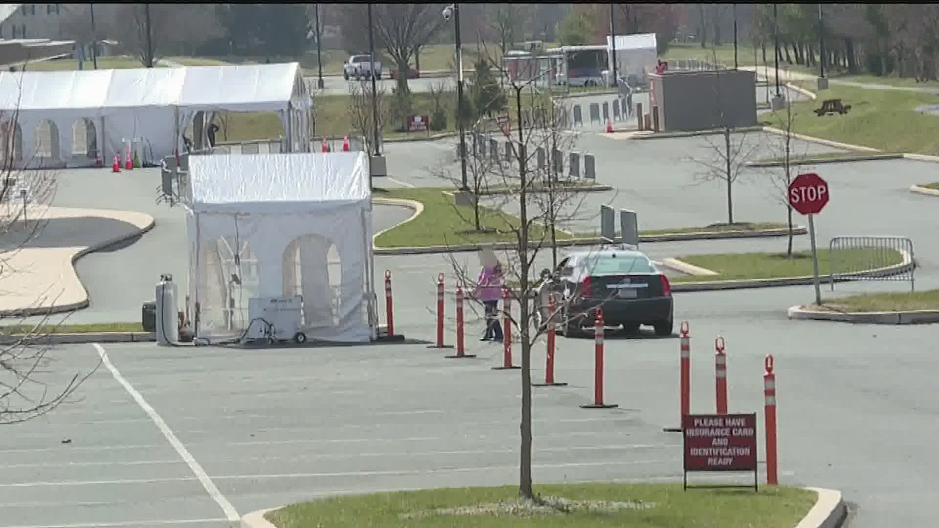 COVID-19 testing has ramped up in Lancaster County. Penn Medicine Lancaster General Health has set up an outdoor patient screening and testing area.