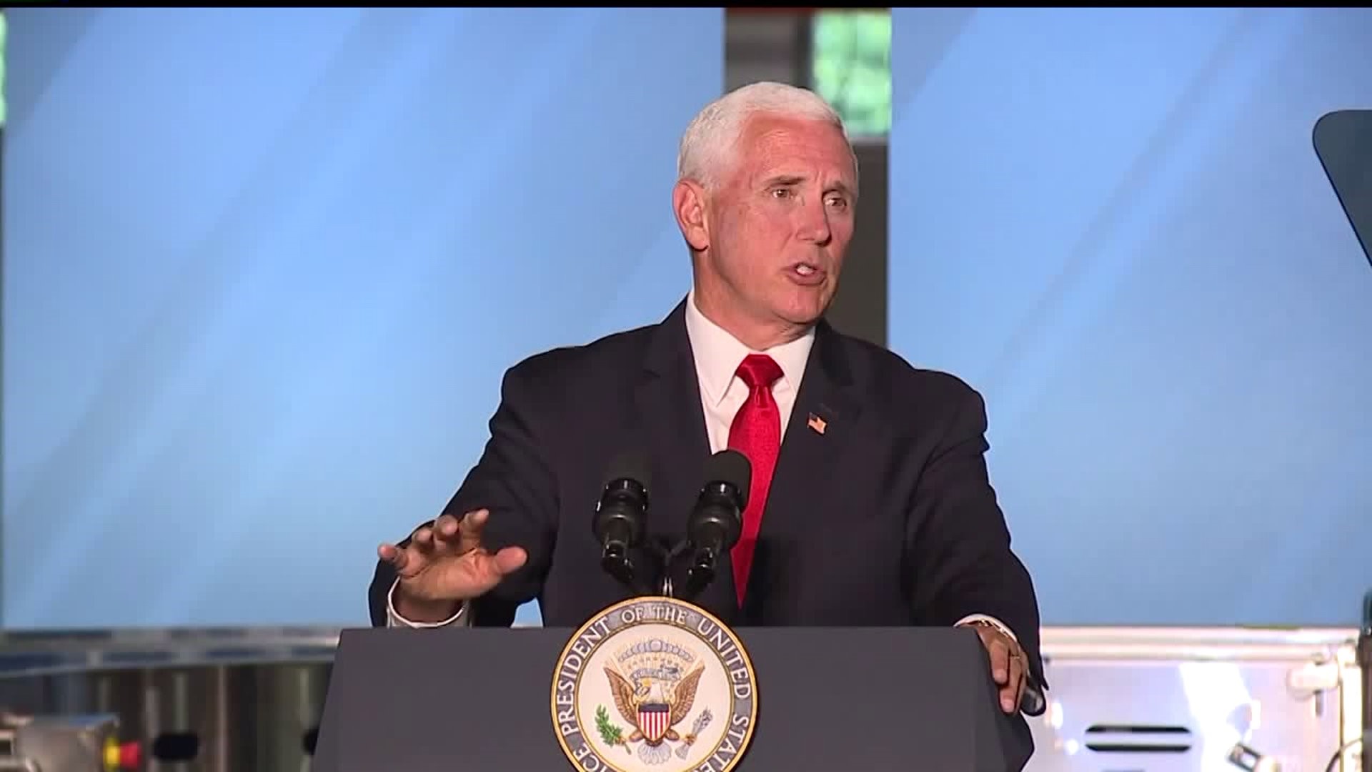 VP Mike Pence visits Springettsbury Township plant JLS Automation