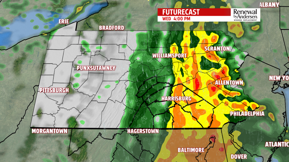 Potent storm system will bring heavy rain and gusty winds tomorrow ...