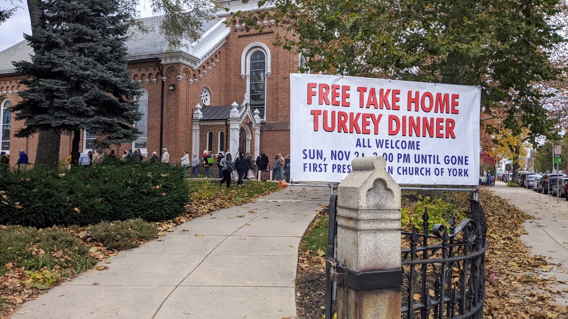 First Presbyterian Church of York held its annual Community Thanksgiving Take Away Dinner on Sunday, Nov. 21.