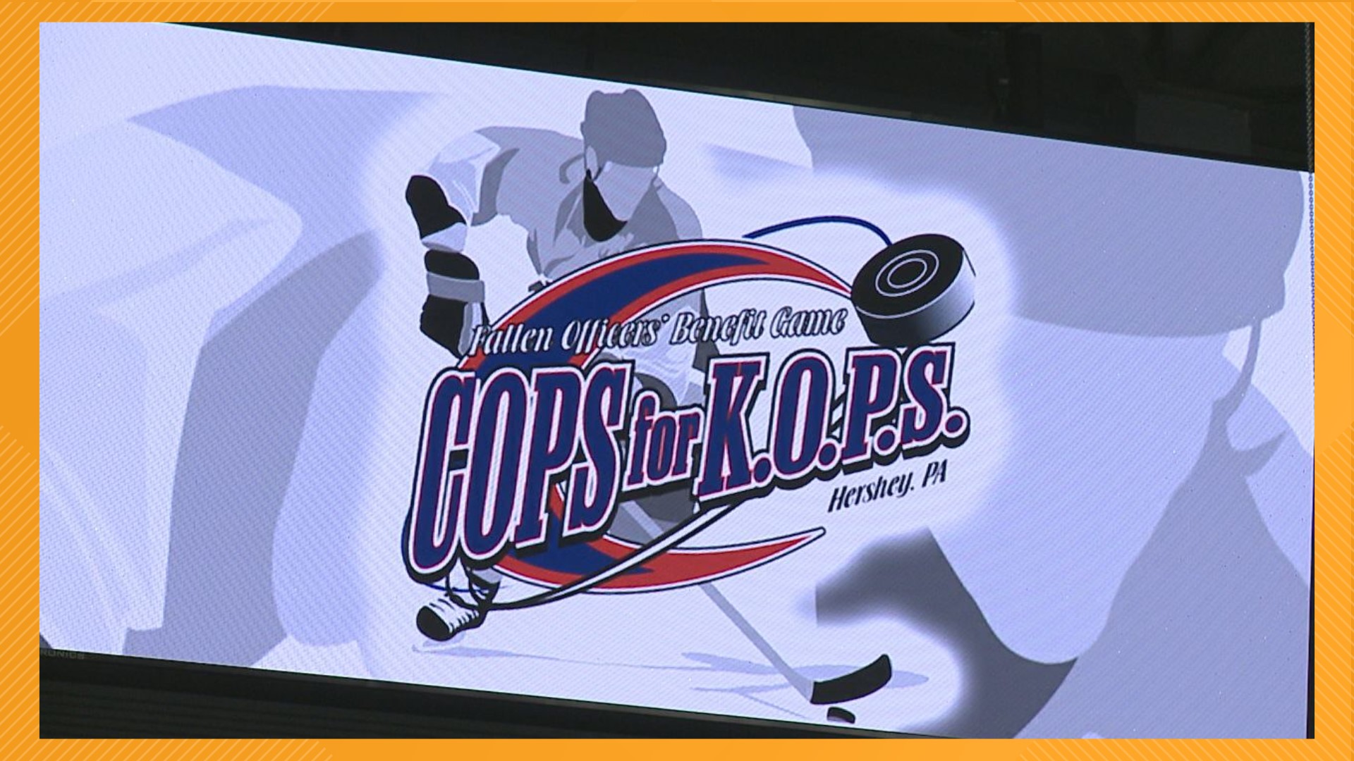 Police officers from Pennsylvania and beyond will play ice hockey at GIANT Center to raise money for the families of fallen officers.