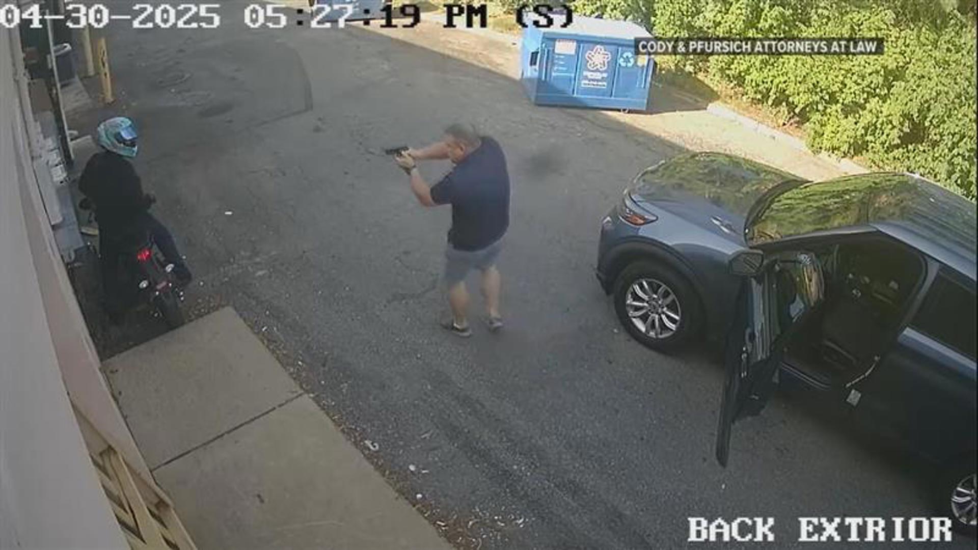 In a previous incident report, the Manheim Township Police said the motorcyclist was driving erratically and that the chief identified himself.