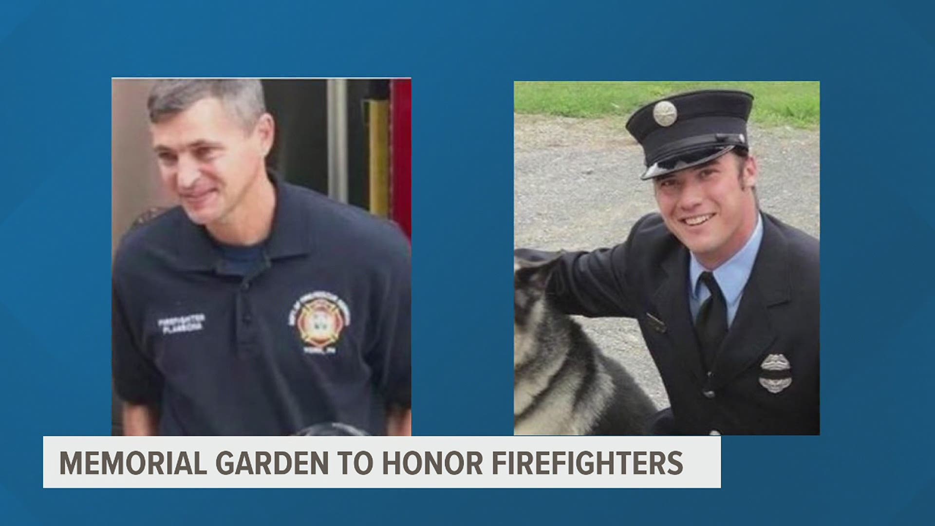 A memorial garden is planned for Ivan Flanscha and Zachary Anthony, two York City firefighters who died in the aftermath of a fire in March 2018.