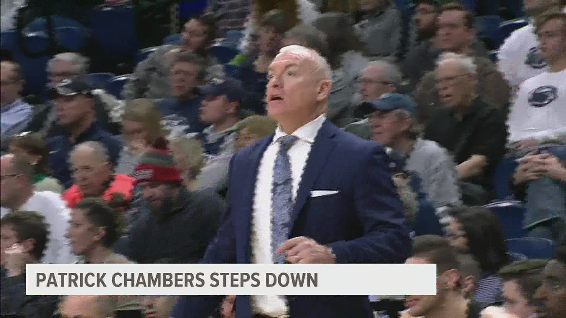 Nittany Lions men's head coach Pat Chambers resigned after an internal investigation of new allegations of inappropriate conduct