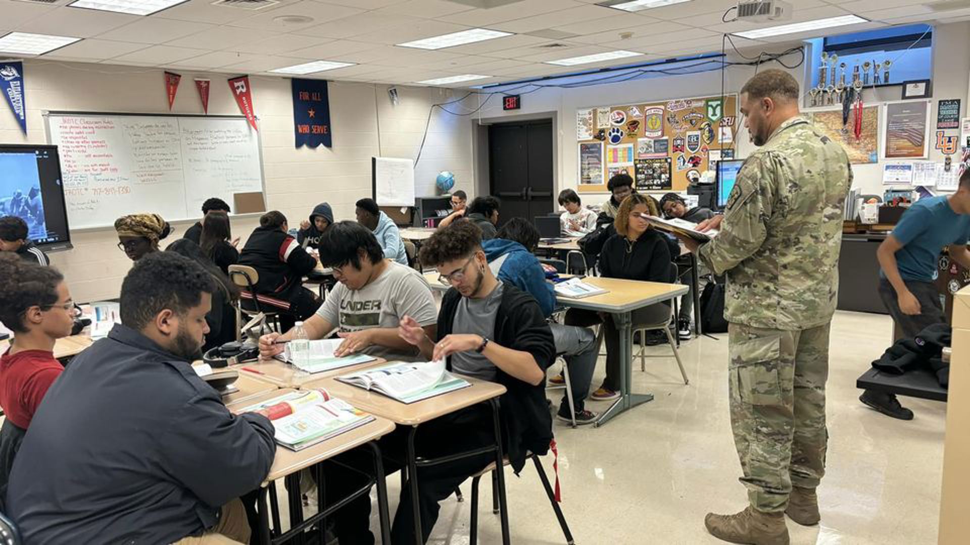 The William Penn High School Junior ROTC has doubled in size in the span of a year