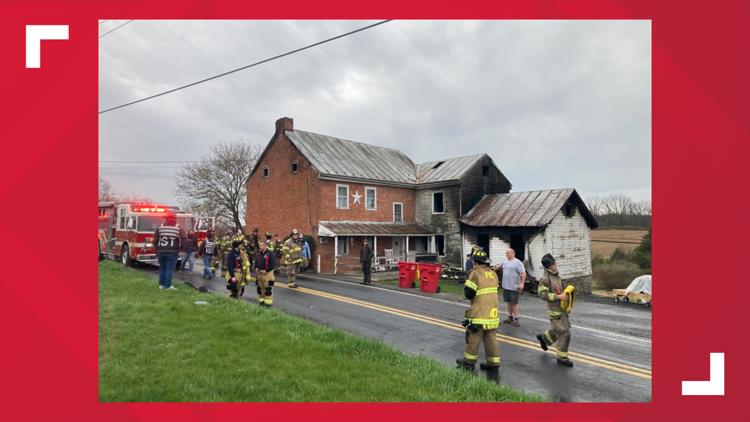 Crews battle house fire in West Pennsboro Township | fox43.com
