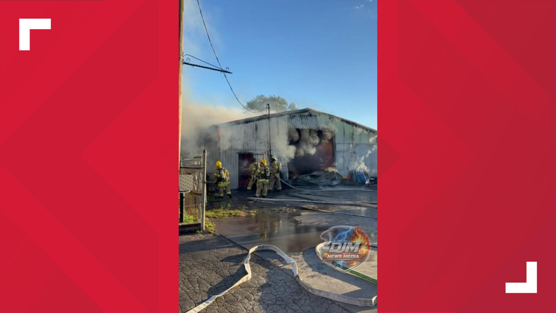 Crews respond to 2-alarm fire at auto repair shop in York County ...