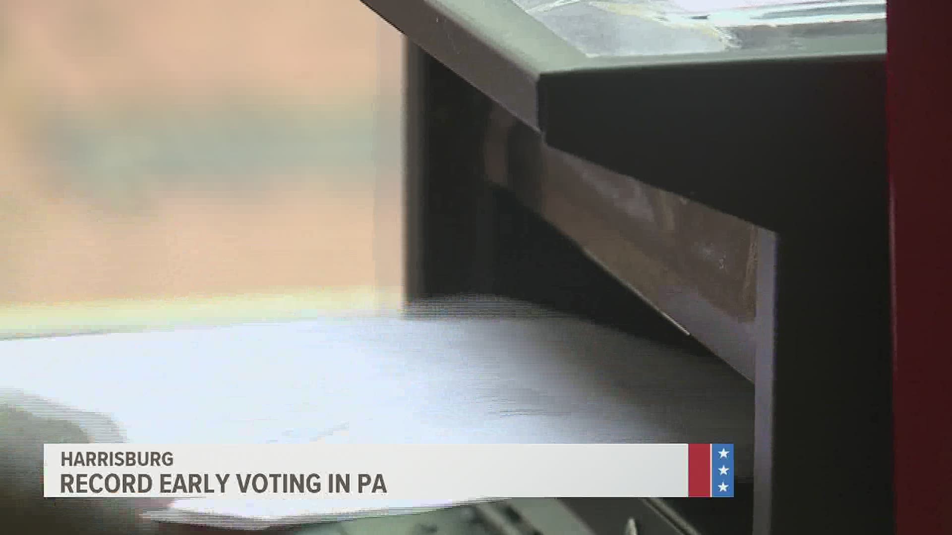 Early voting is well underway in Pennsylvania. Of the state’s 9 million registered voters, 1.7 million have already mailed or turned in their ballots.