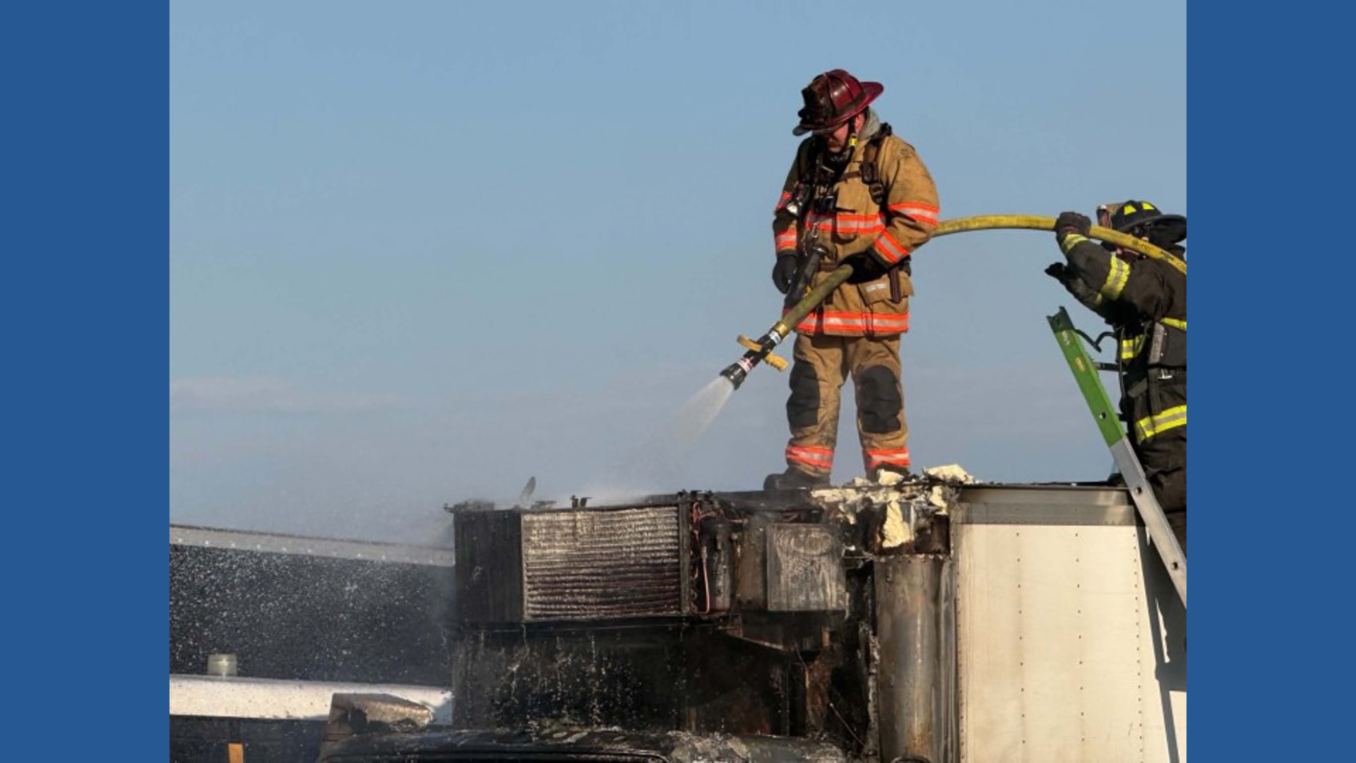 Crews respond to commercial vehicle fire in York County | fox43.com