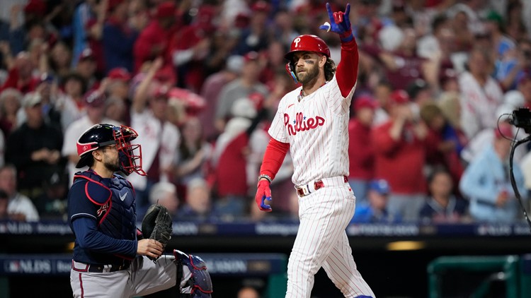 Happy to help the Phillies at first, Bryce Harper living in the moment