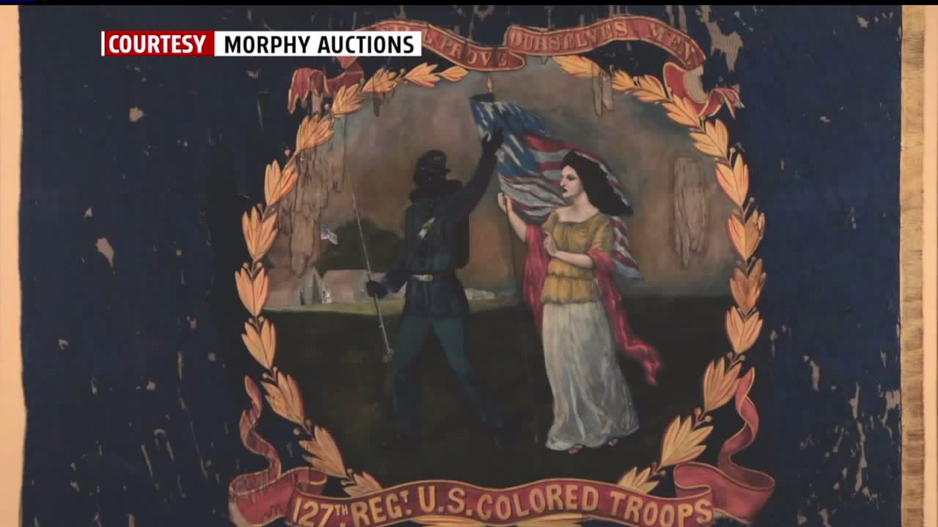 Last of its kind civil war-era flag of black regiment to be auctioned in Lancaster County