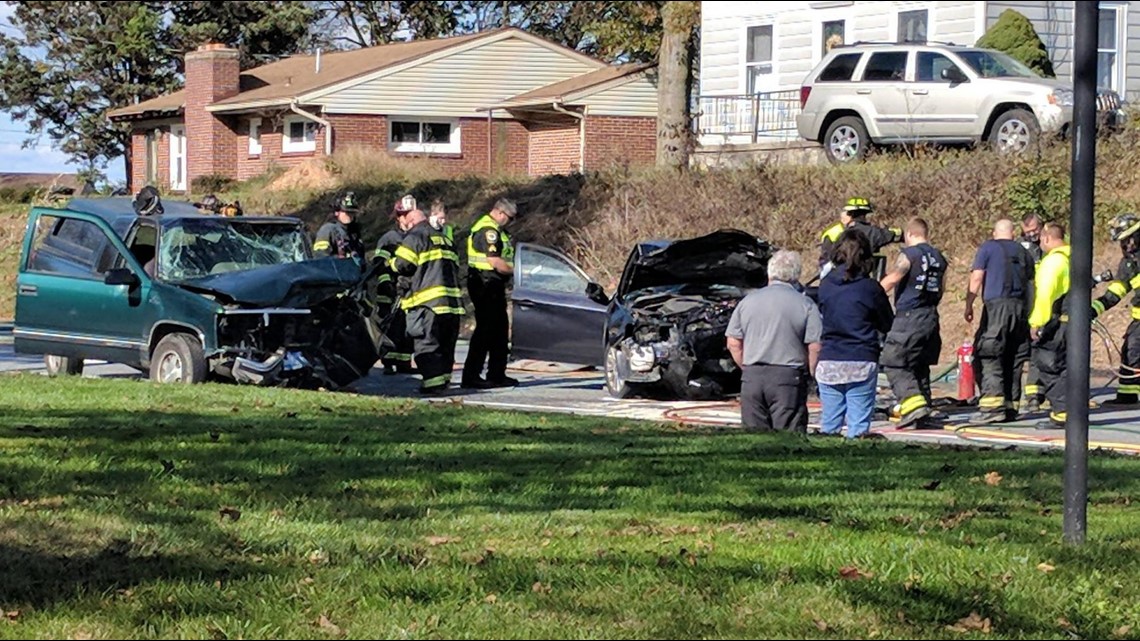 Crews on scene of vehicle crash in Red Lion