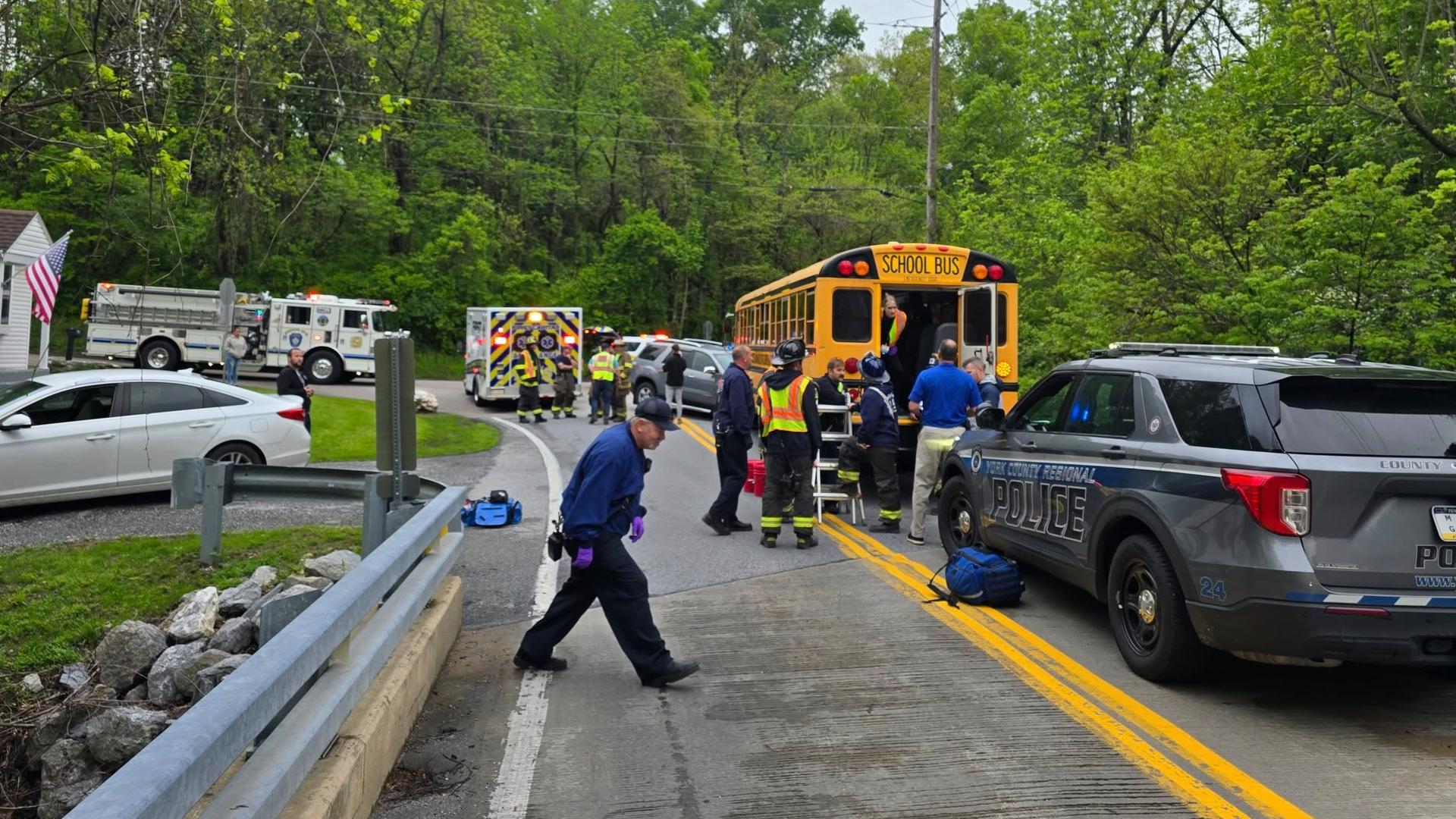 School bus and SUV collide in York Township | fox43.com