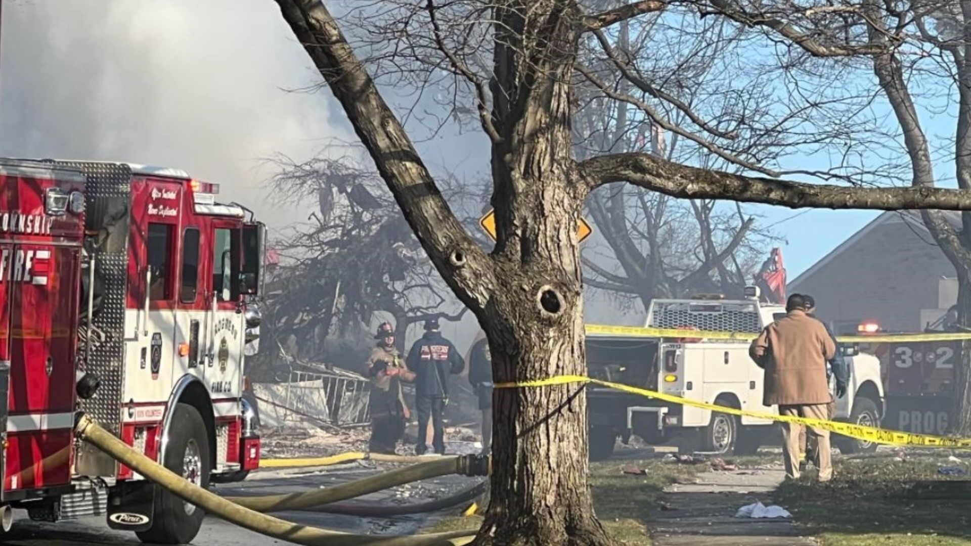Crews were dispatched to a dwelling fire shortly after 10 a.m. Tuesday. Later dispatch reports indicate it was a gas explosion.