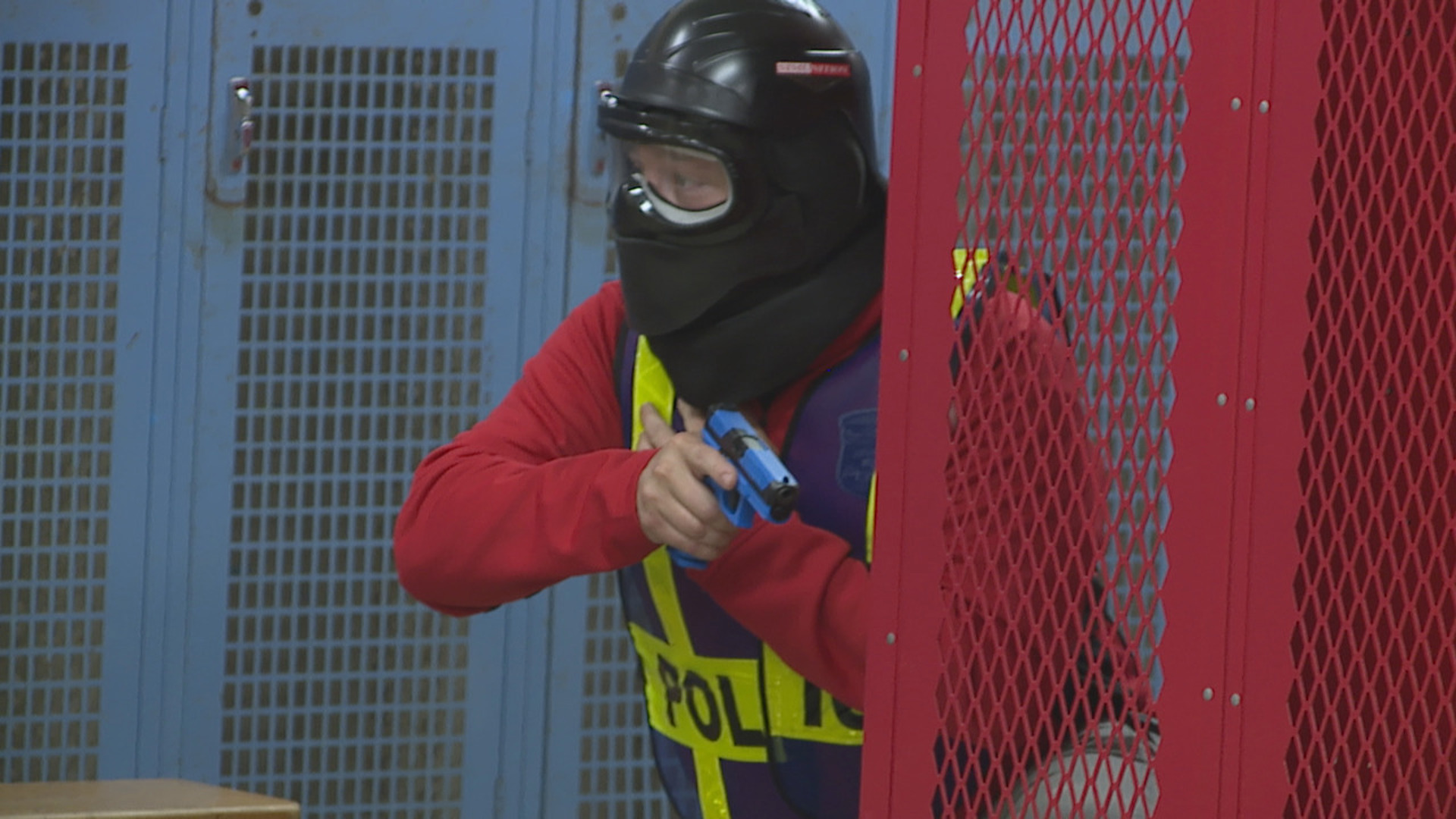 A York County middle school is being used as a training simulator to help police prepare for potential active shooters.