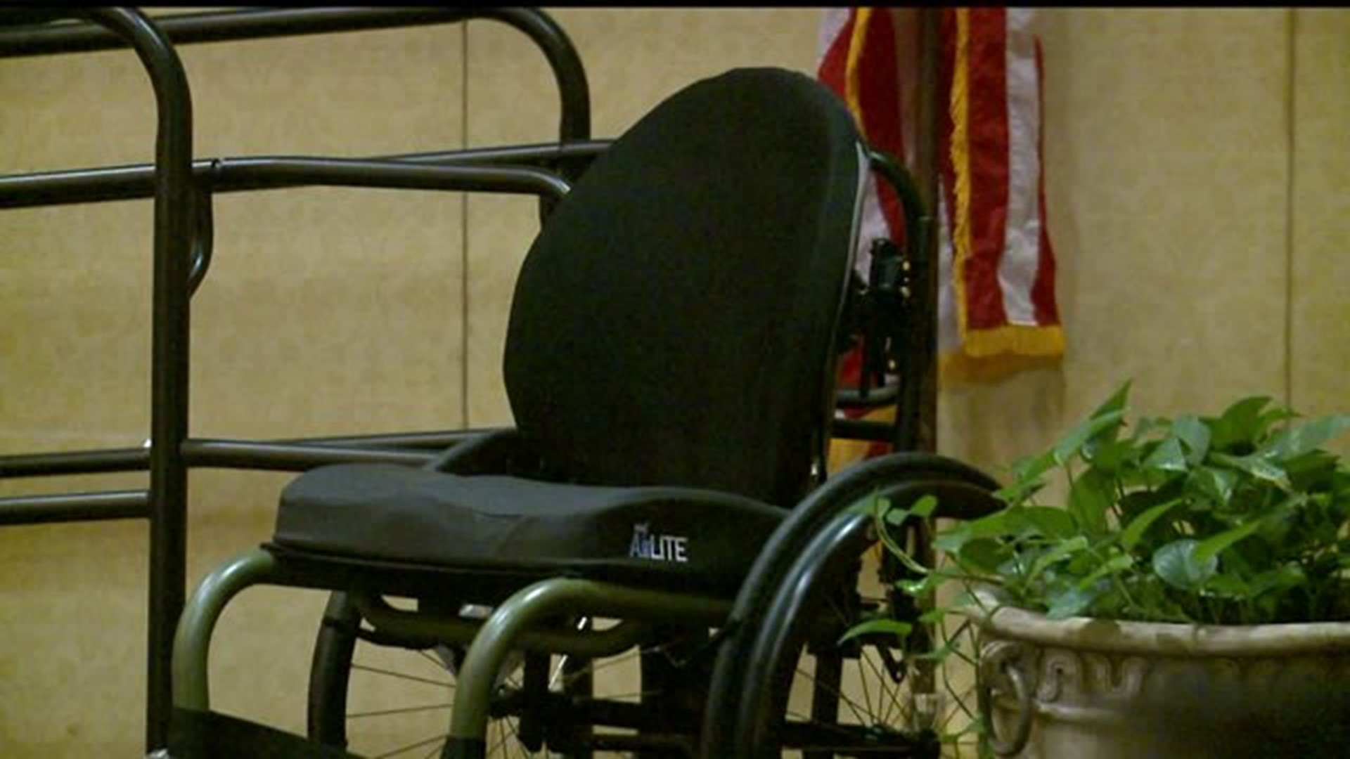 Retired trooper receives wheelchair