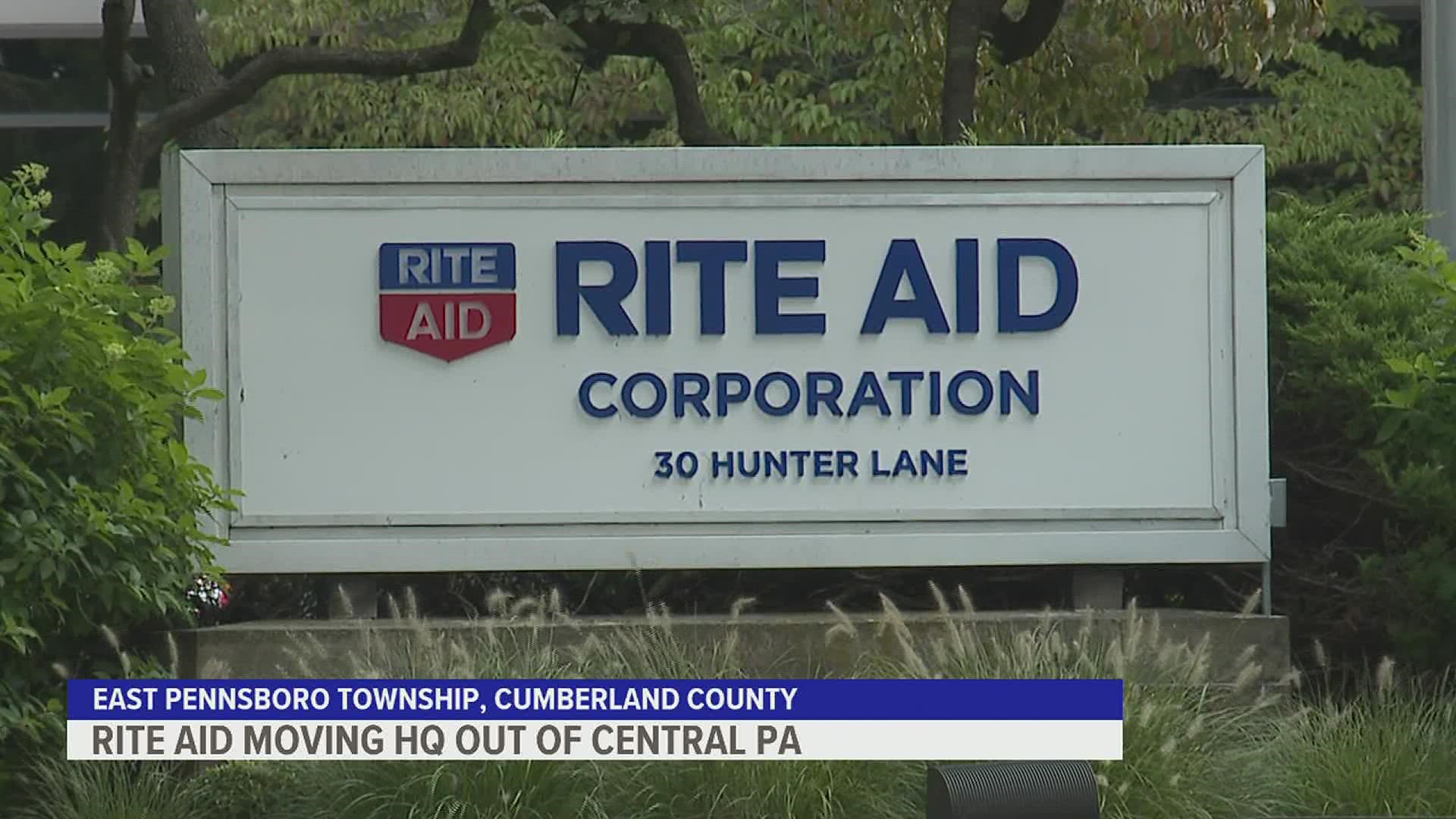 Rite Aid is moving its headquarters out of Camp Hill and is transitioning to a mostly remote working model for its corporate associates.