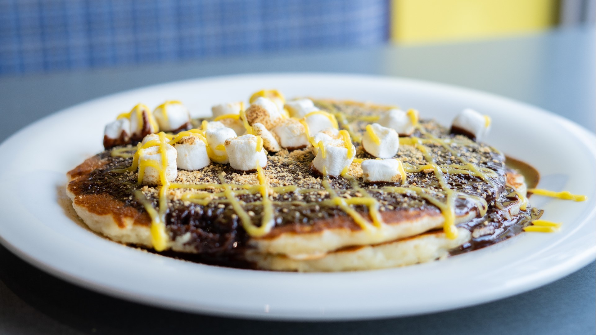 Stacks Restaurant is named for the iconic Hershey smokestacks--and the eatery's fluffy piles of pancakes.