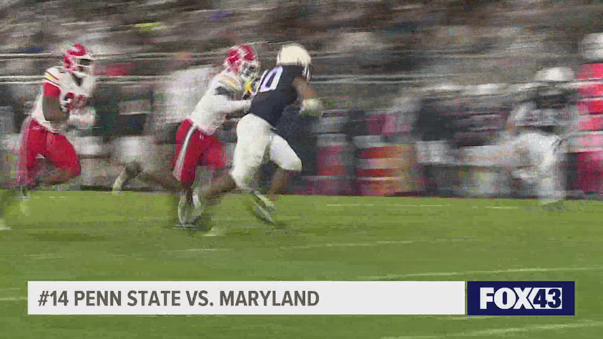 The Nittany Lions hold the Terps to 134 total yards of offense and add another seven sacks to shut out Maryland