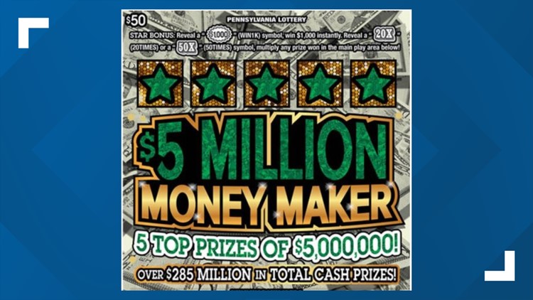 $5 million lottery scratch-off ticket sold at Harrisburg store