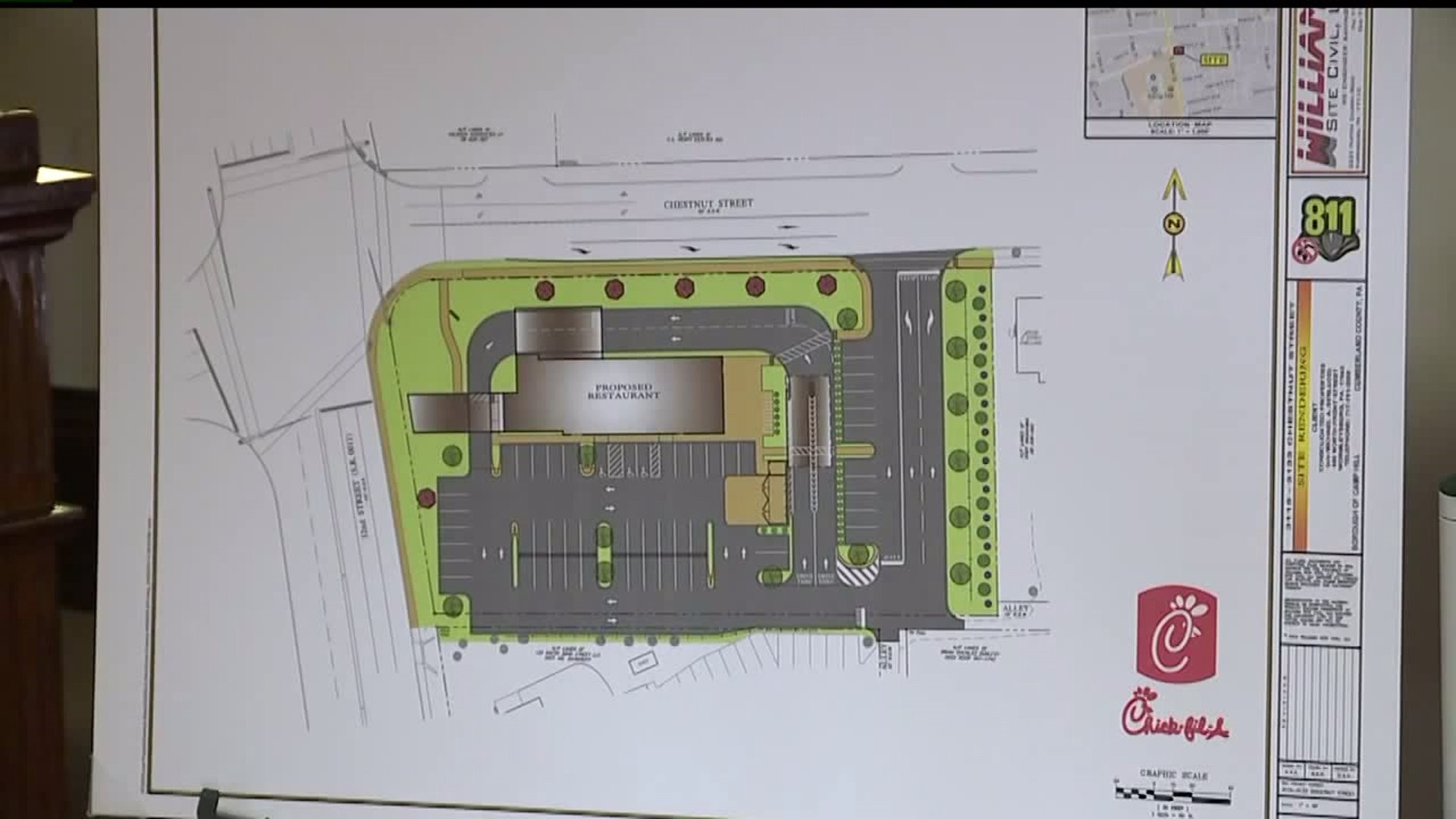 Revised traffic plans presented for Chick-Fil-A in Camp Hill