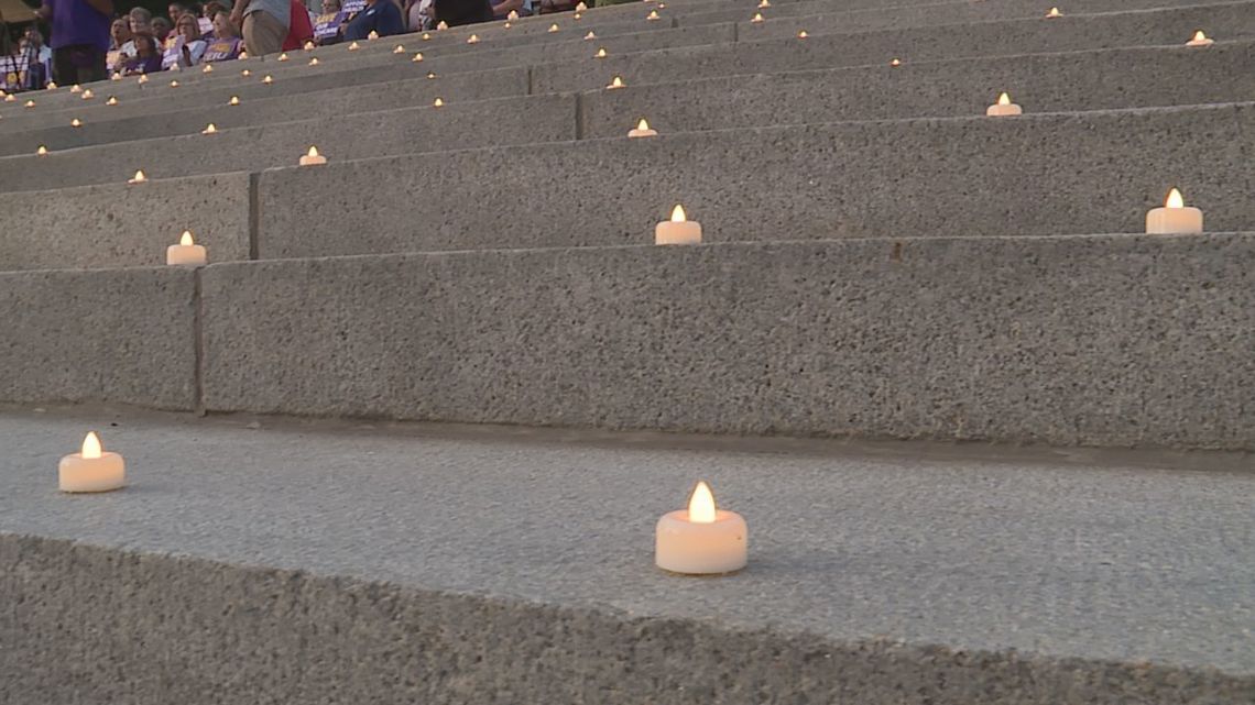 Healthcare workers hold a vigil to protest federal healthcare cuts