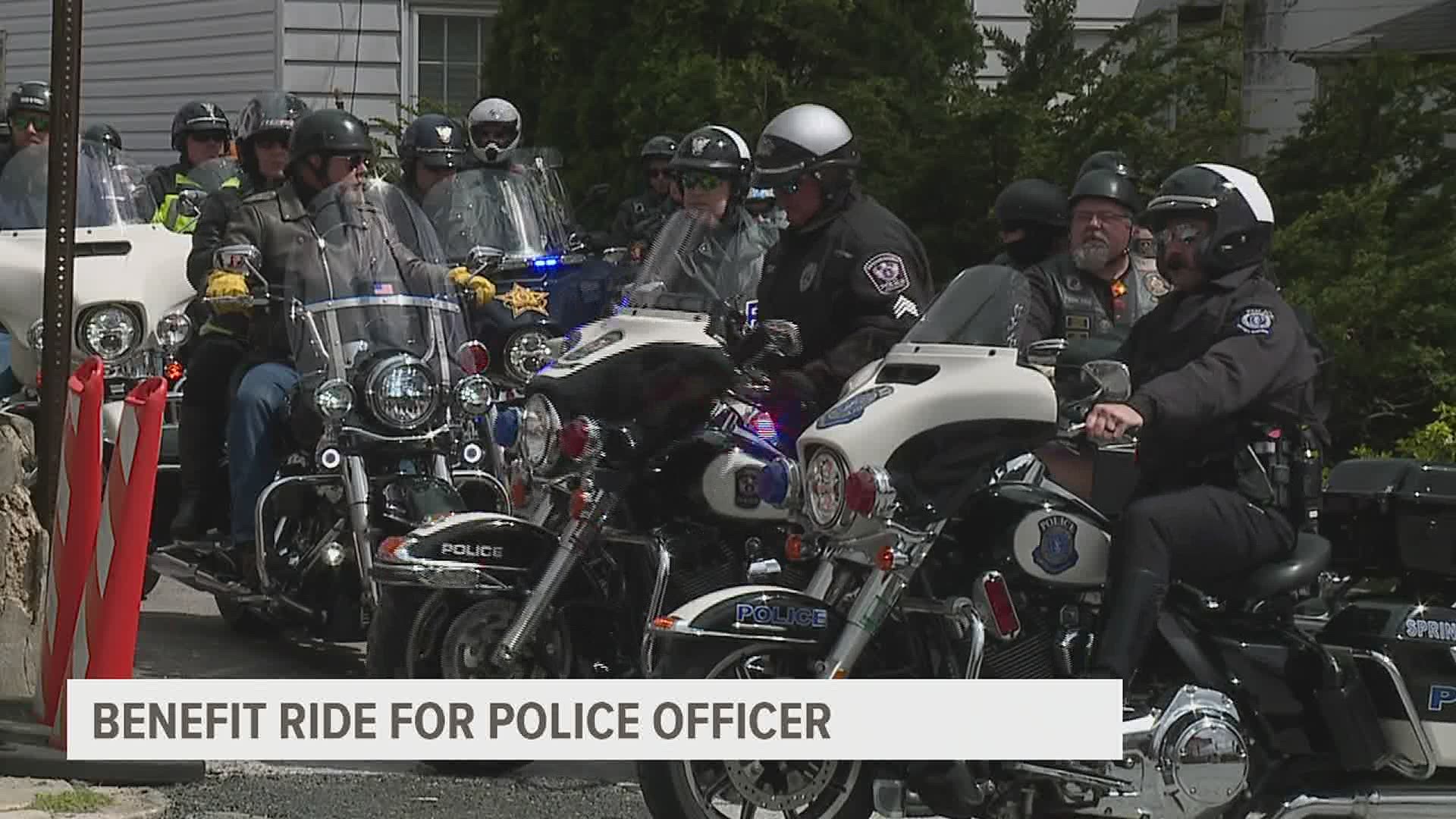 Nearly 200 bikers rally in support of Southern Regional Police officer ...