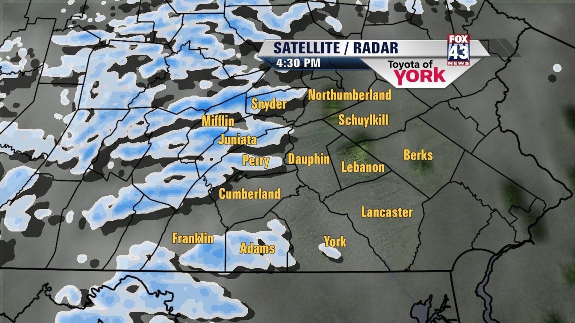 Snow showers take a brief break, then return Monday afternoon | fox43.com