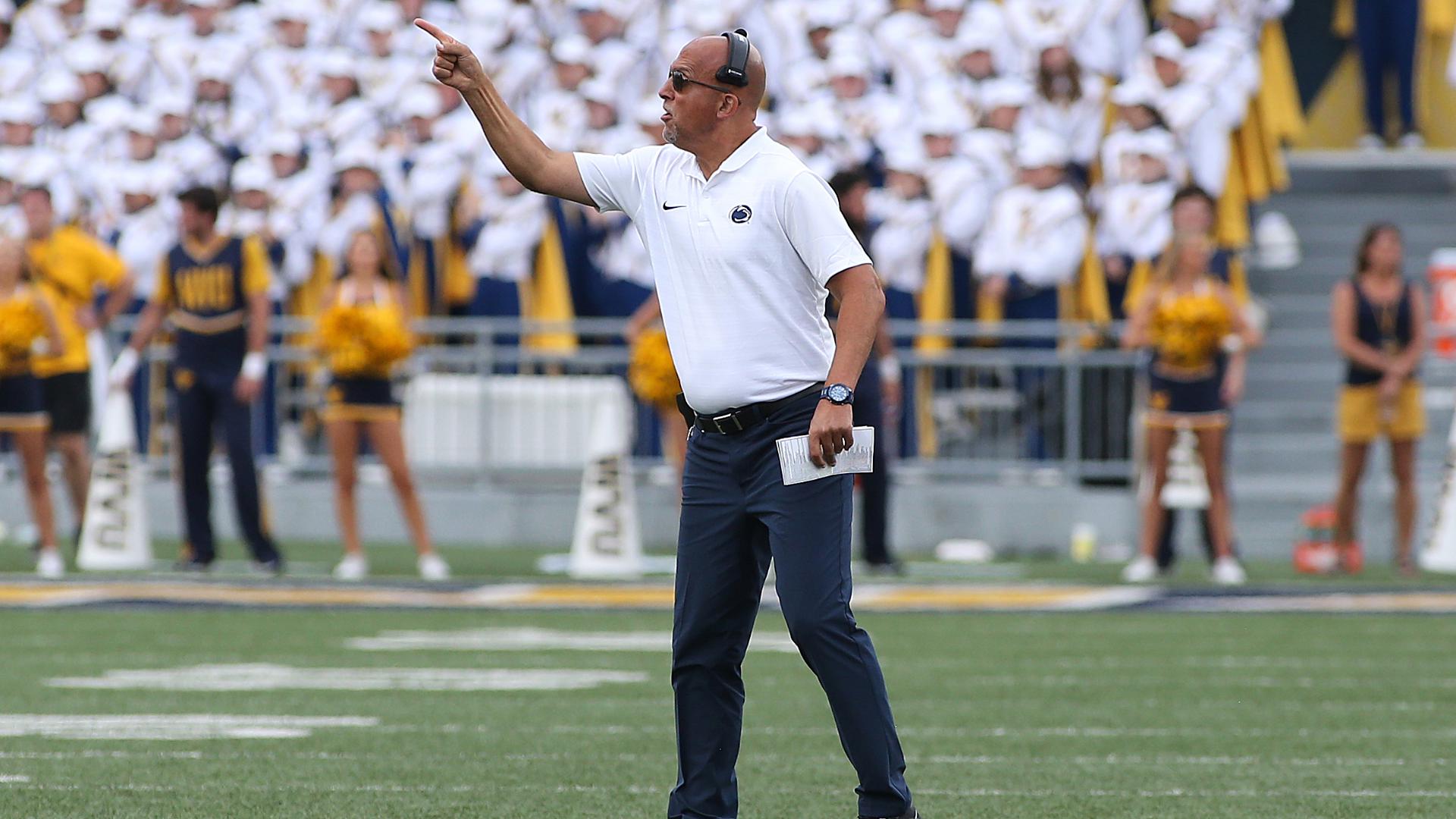 Penn State head coach James Franklin spoke after the team's season opening win against West Virginia.