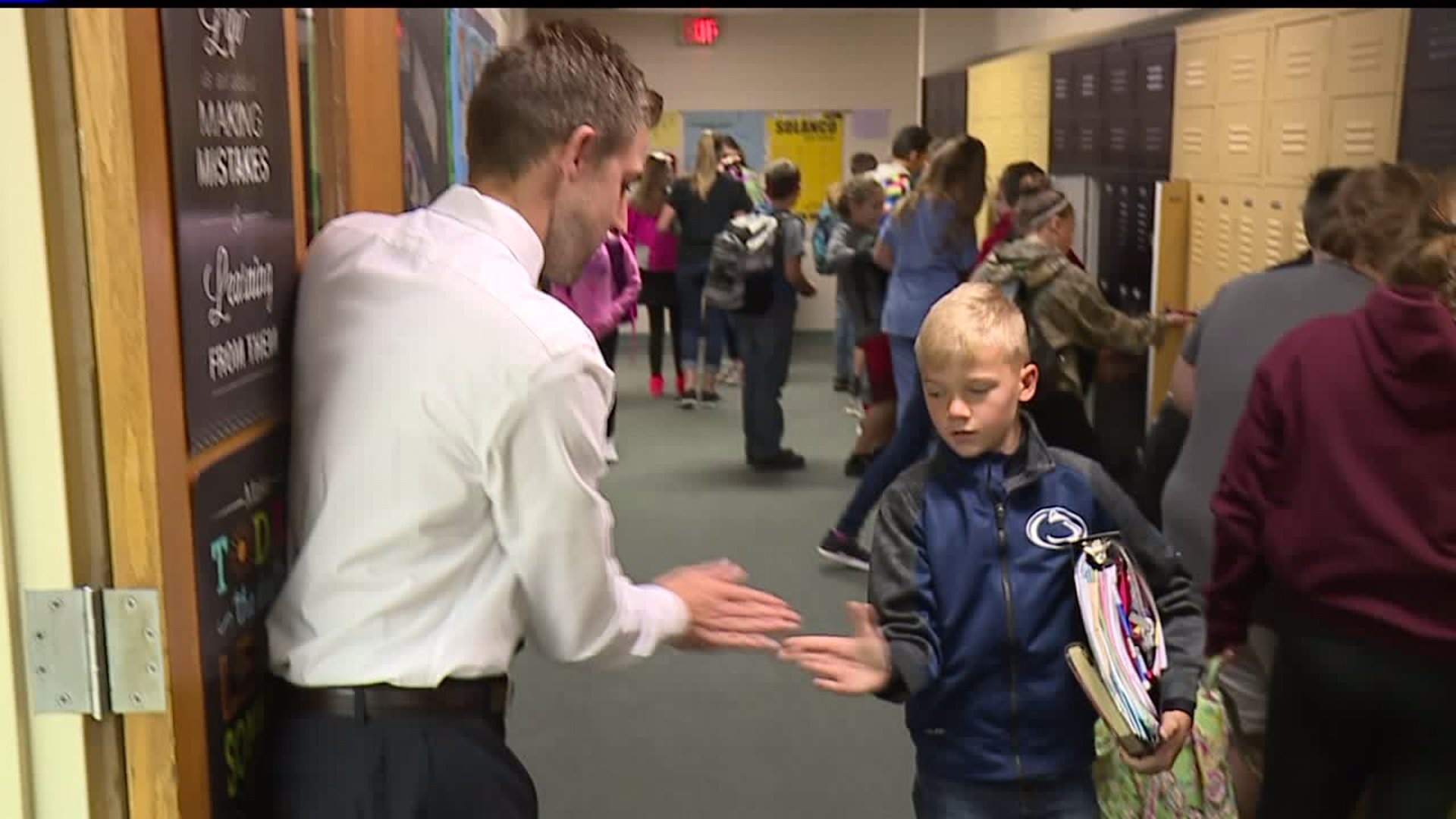 Lancaster County teacher greets students every morning with a personalized handshake