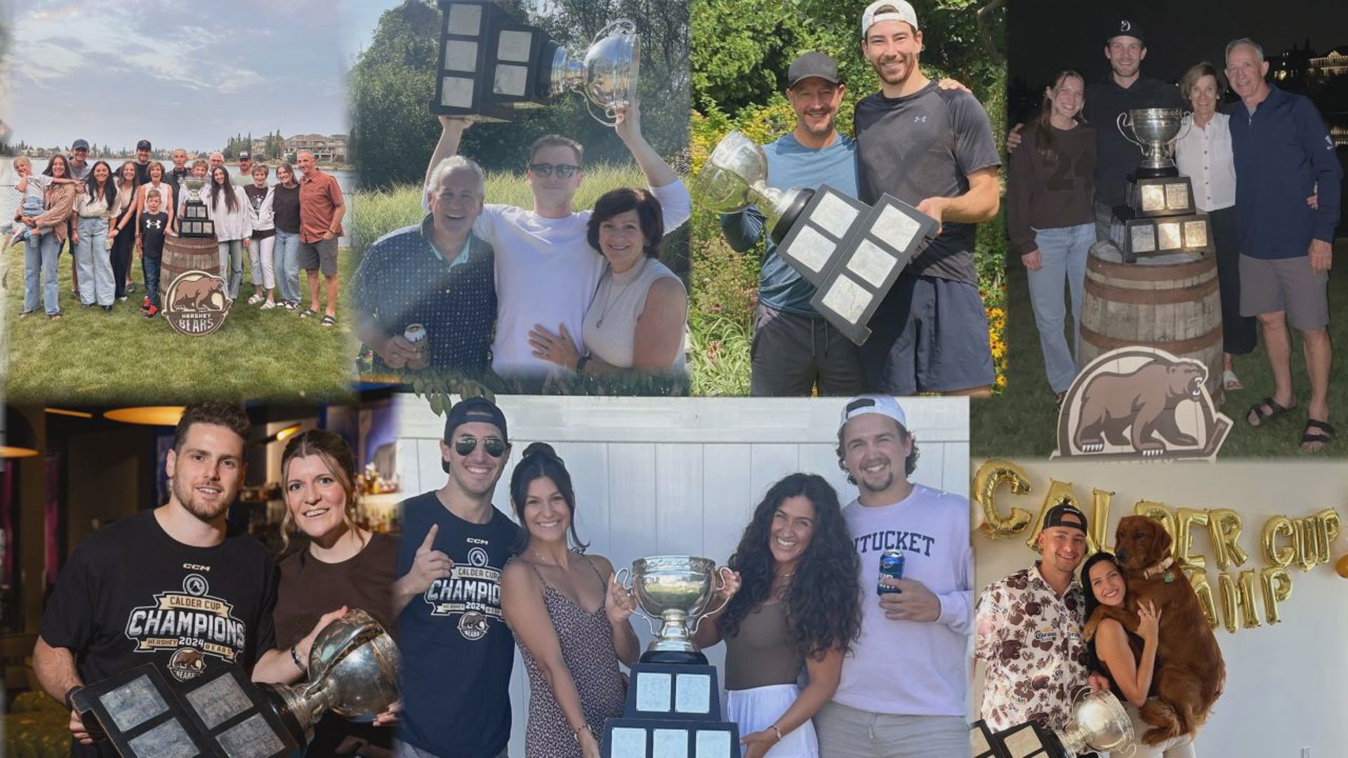 Every player and coach of the championship team got to spend a day with the trophy.