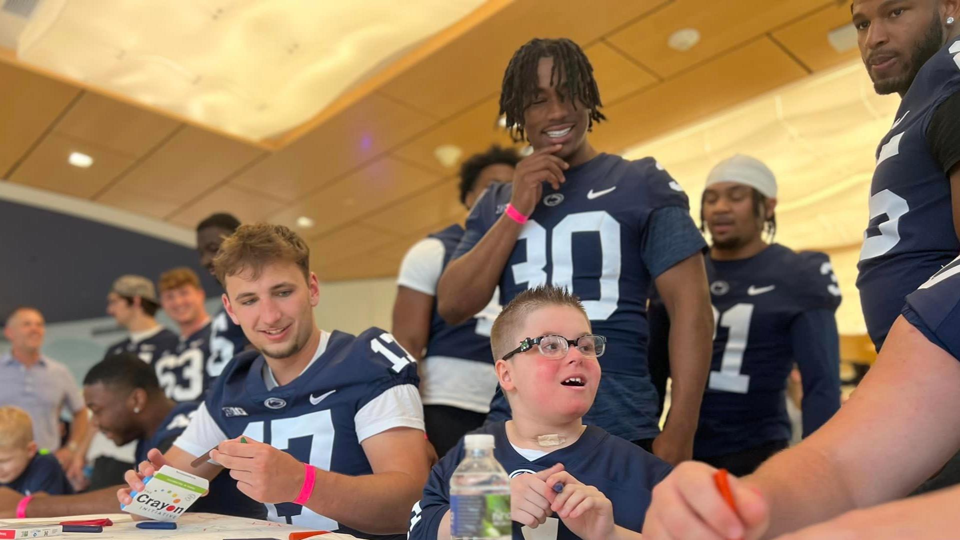 Coach James Franklin and players took time to meet with Penn State Children’s Hospital patients, as well as Four Diamonds and Children’s Miracle Network children.