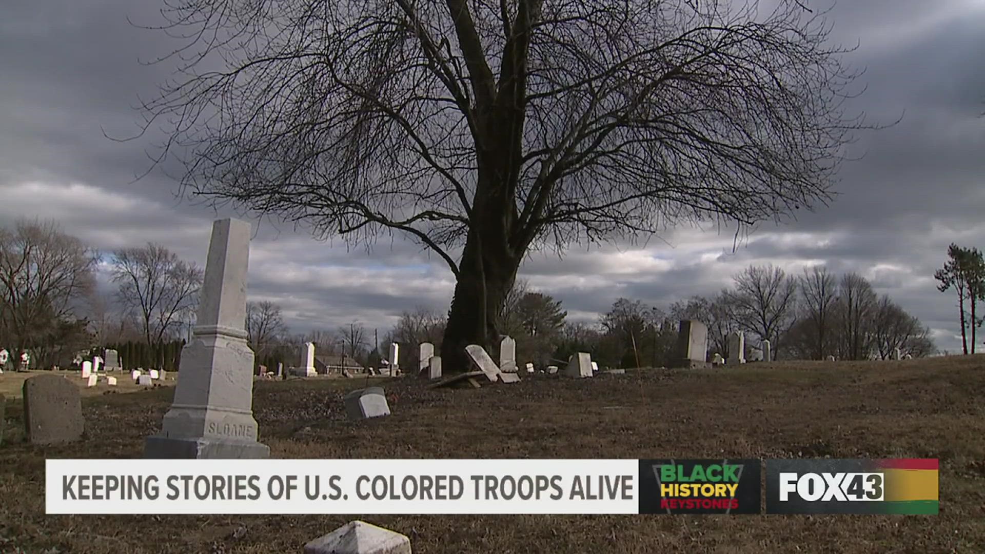 More than 100 African-American Civil War soldiers are buried at Lincoln Cemeteries in Gettysburg and Penbrook.