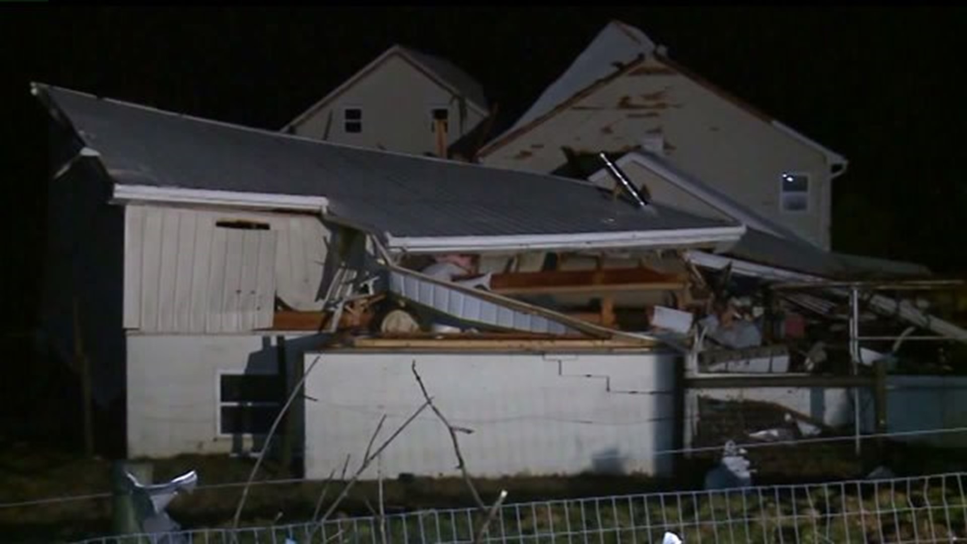 Storm damage in Salisbury Township