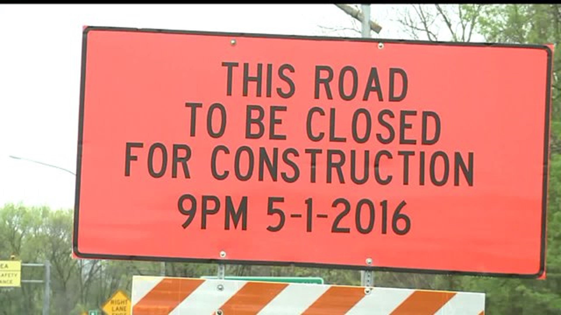 Route 11/15 now closed for three months between Marysville and I-81