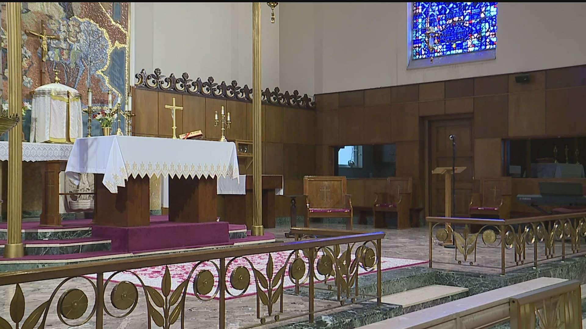 Catholic churches in yellow counties hosting mass for the first time this weekend.