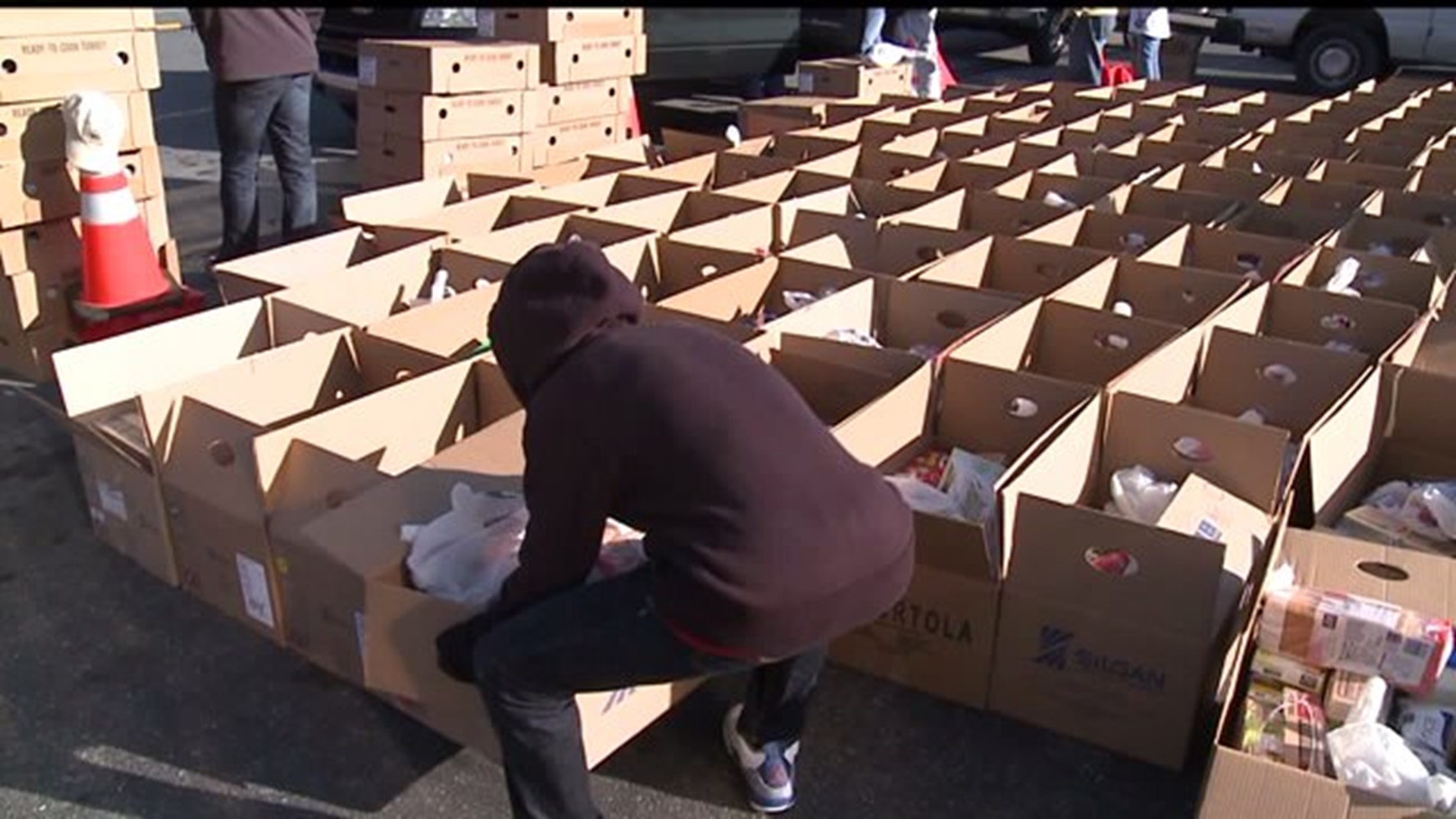 Lancaster County community gathers to pack food boxes for those in need