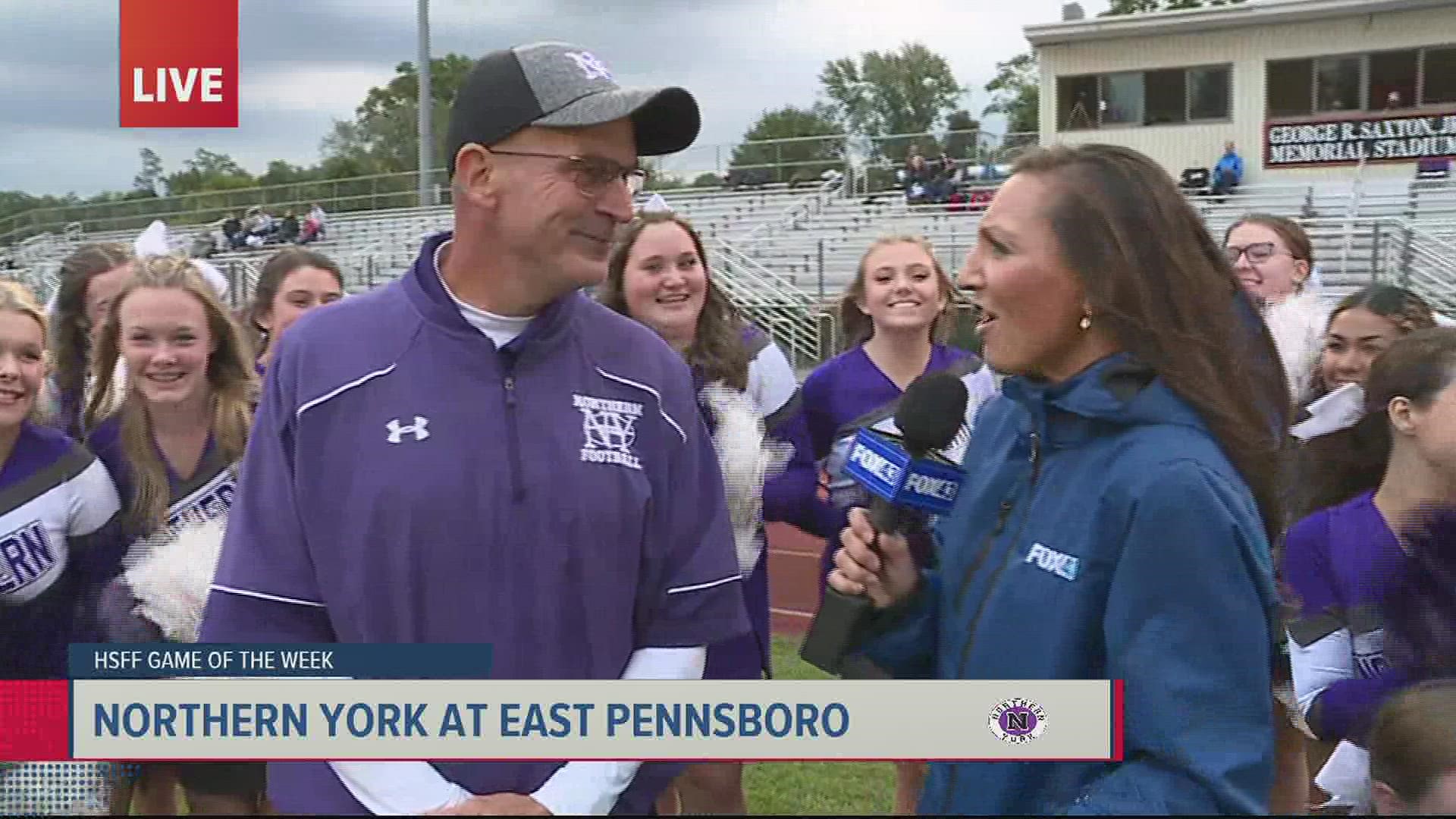 We spoke to Northern York coach Bill Miller before the game.