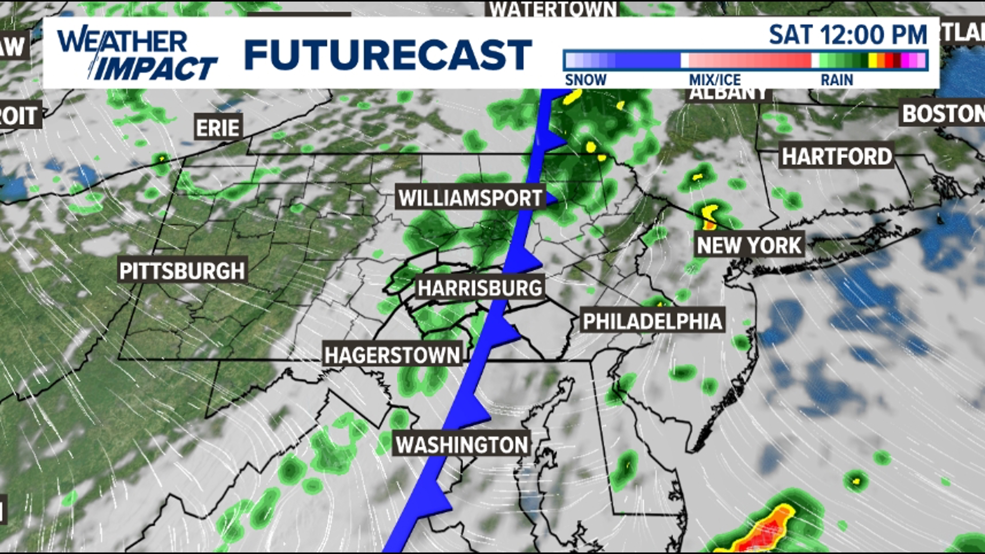 Stickier Friday as we await a cold front coming in for Saturday!