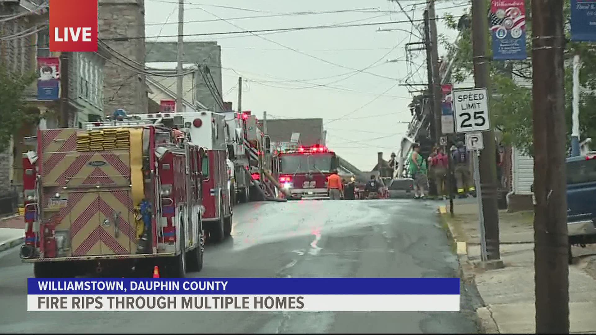 Fire Rips Through Multiple Homes in Dauphin County. More information is developing.
