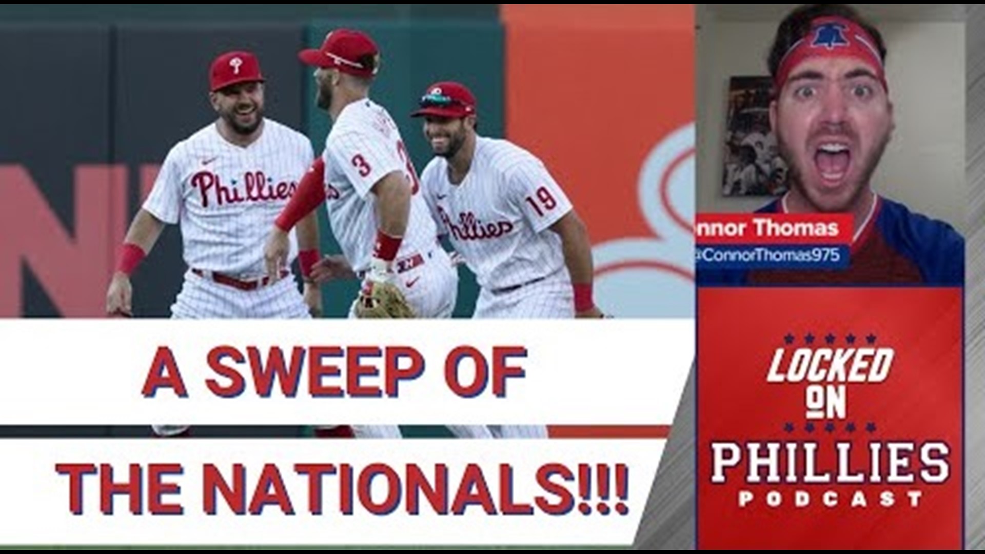 The Philadelphia Phillies completed a 3 game sweep of the Washington Nationals at Citizens Bank Park, and will now face the Marlins in Miami.