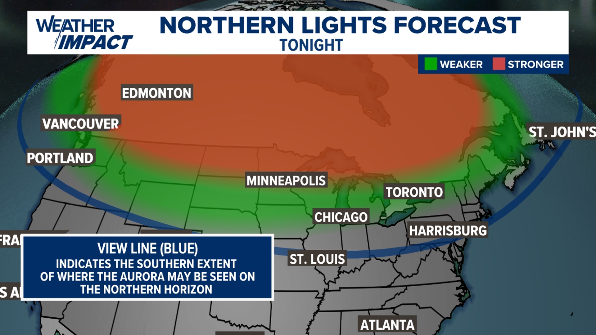 Look up Northern Lights may be visible in Pennsylvania on Thursday