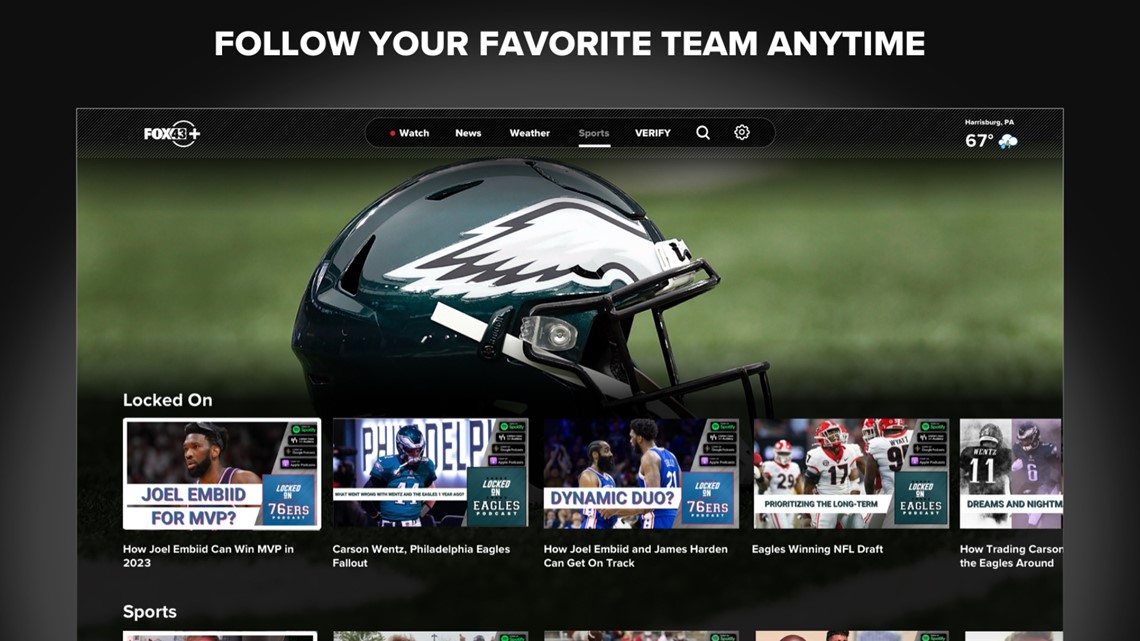 How to watch on sale eagles game on roku