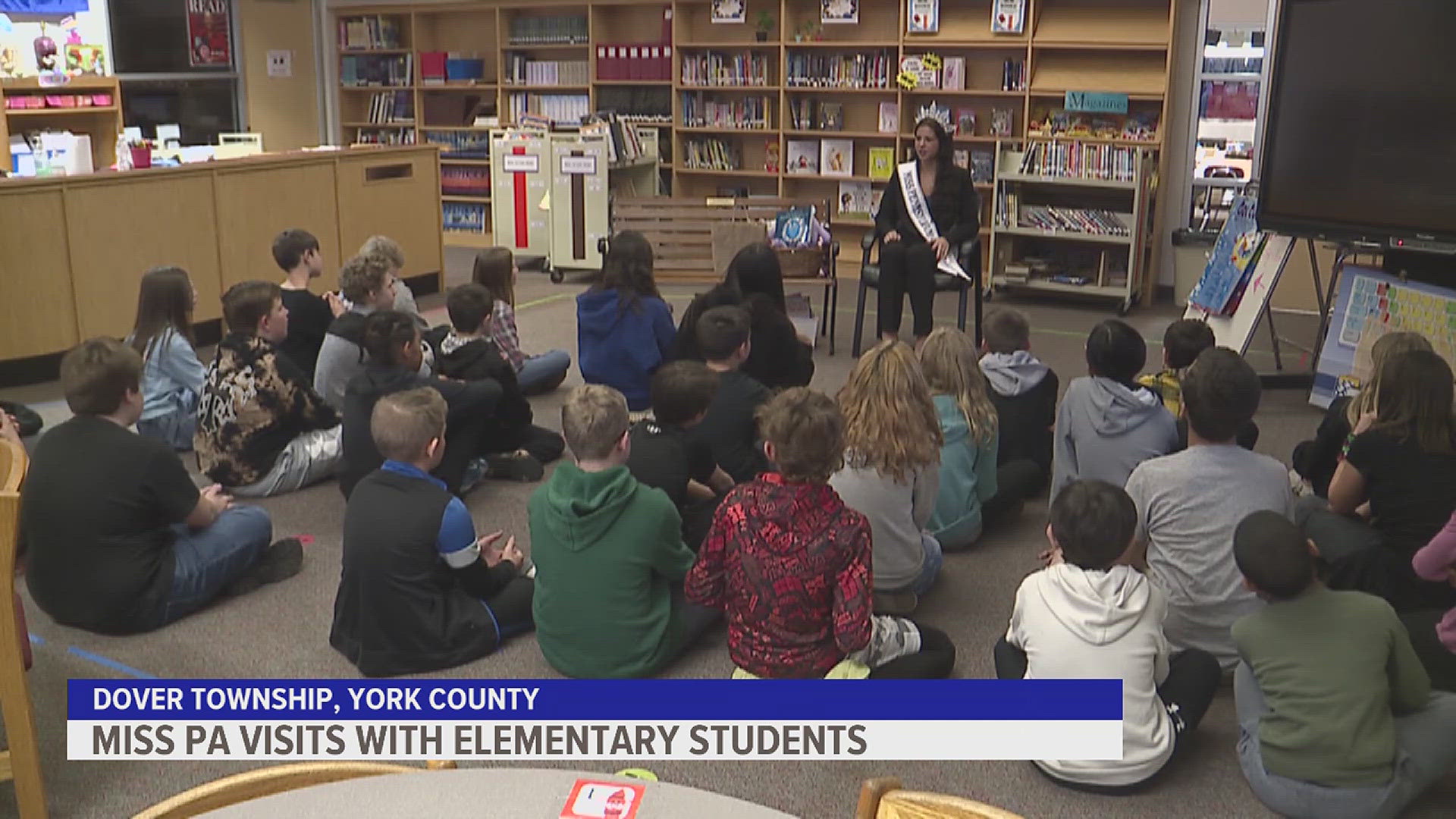 Natalie Kling stopped by North Salem Elementary School in Dover Township.