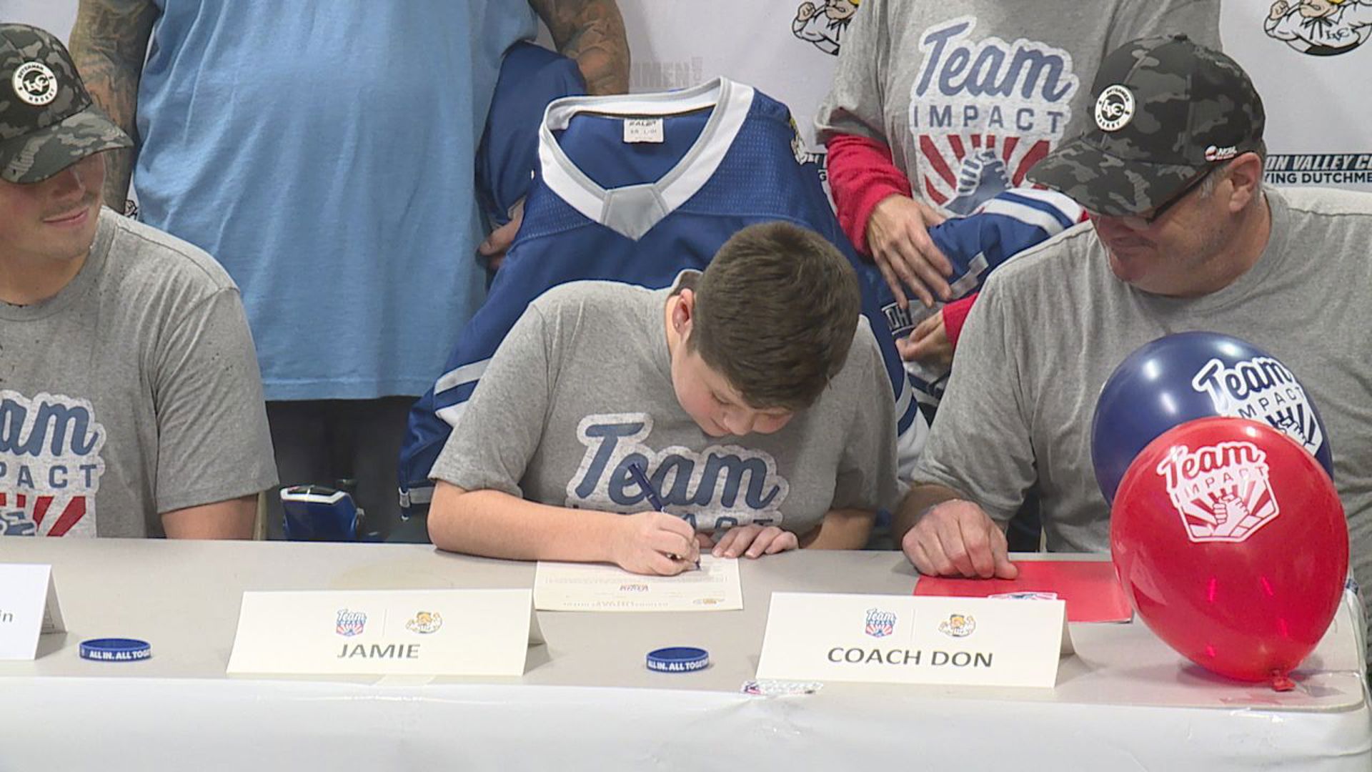 A signing day to remember: Lebanon Valley College men's hockey team brings in new star teammate